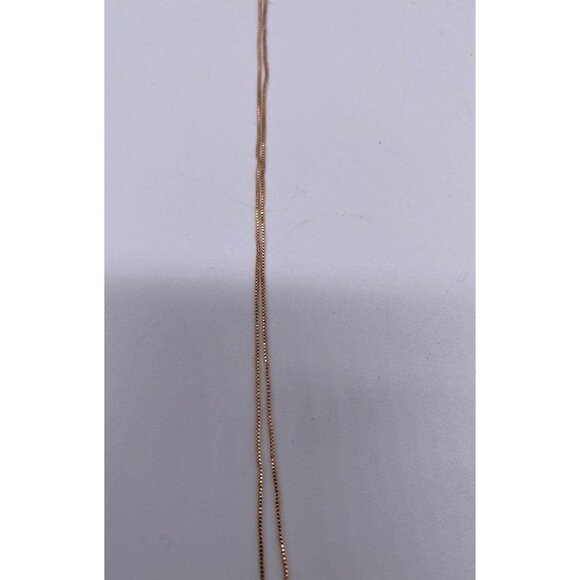 Penta Crystal Bar Charm Necklace Rose Gold  Adjustable Chain Women's Jewelry - Picture 5 of 9